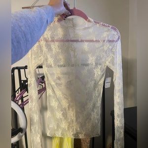Free People Lace LS NWT